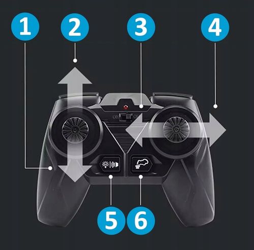 Zdalnie Sterowany Kombajn Ruchome Elementy Świeci DYM Prezent dla 5 6 Latka na Arena.pl