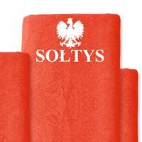 Personalizowany ręcznik z haftem 140x70 bawełniany prezent SOŁTYS czerwony