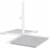 UNIWERSALNA PODSTAWA POD PARASOL Pod Płyty Betonowe KRZYŻAK Biała Stabilna