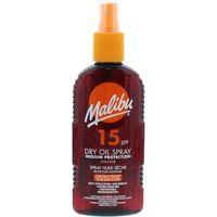 Malibu Dry Oil Spray SPF15 Olejek Brązujący Do Opalania 200ml
