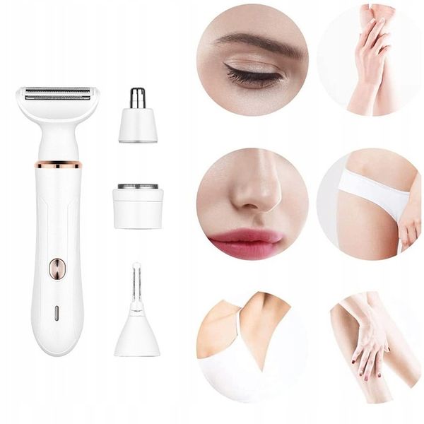 DEPILATOR TRYMER DAMSKI DO TWARZY I BRWI I NÓG 4W1 USB 5W zdjęcie 3