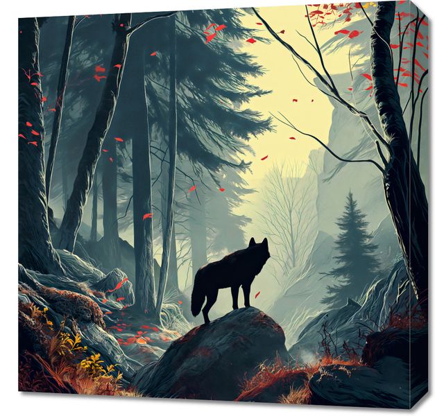 Obraz 60x60cm Leśne Echa zdjęcie 1