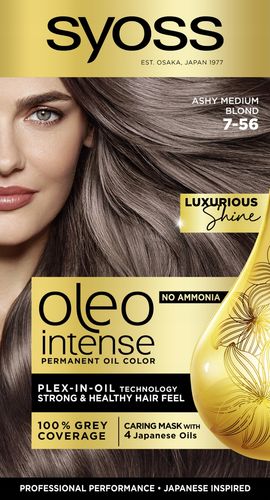 SYOSS OLEO INTENSE TRWAŁA KOLORYZACJA POPIELATY ŚREDNI BLOND 7-56 1 SZT na Arena.pl