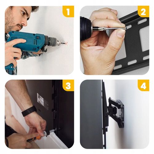 UCHWYT TELEWIZORA WIESZAK TV 32-70'' OBROTOWY RUCHOMY ŚCIENNY UNIWERSALN 0F na Arena.pl