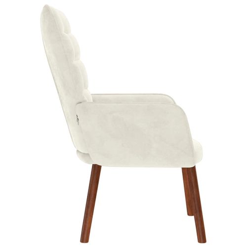 Fotel, kremowy, obity aksamitem na Arena.pl