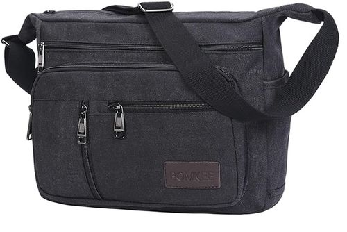 TORBA MĘSKA CZARNA POJEMNA Do Pracy Śniadaniowa Na Ramię Mocna na Arena.pl