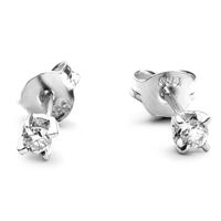 Złote kolczyki Staviori z diamentem