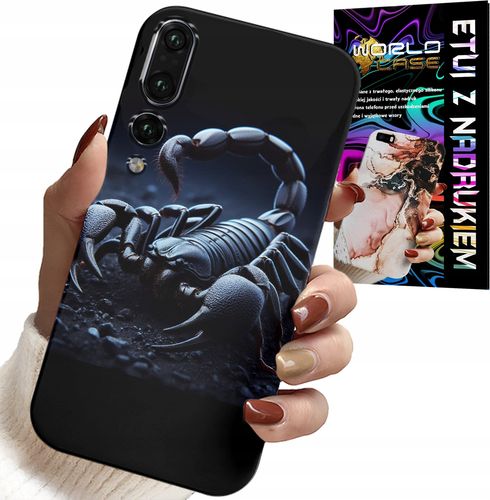 ETUI DO HUAWEI P20 PLUS - SKORPION, SKORPIONY + FOLIA HYDROŻEL na Arena.pl