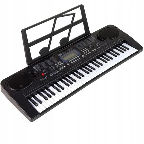 KEYBOARD ORGANY PIANINO DLA DZIECI DO NAUKI 61KL USB FM Bluetooth+ MIKROFON na Arena.pl