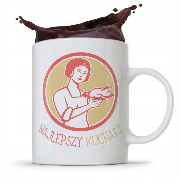 Kubek Prezent Dla Najlepszego Kucharza Kucharki Z Nadrukiem Ze Zdjęciem zdjęcie 1