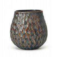 Matero Ceramiczne do Yerba Mate "Plaster Miodu" 400 ml (Miedziane)