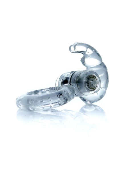 Pierścień-Rabbit Vibro CockRing Clear zdjęcie 2