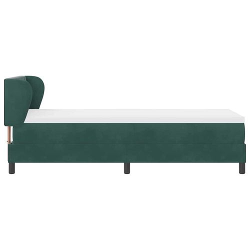 Łóżko sprężynowe z materacem Ciemnoszary 80x200 cm Aksamit na Arena.pl