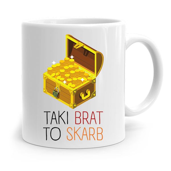 Kubek Prezent Dla Brata Dziecka Taki Brat To Skarb Z Nadrukiem Ze Zdjęciem zdjęcie 1