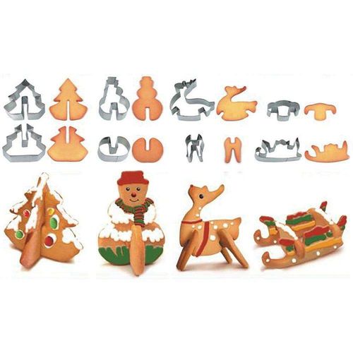 wykrawacze do ciasteczek piernicznków świątecznych 3d na Arena.pl