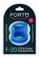 forto f-20 ball stretcher large niebieski silikonowy pierścień