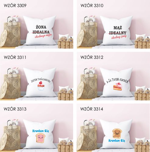Poduszka z nadrukiem PREZENT na WALENTYNKI LOVE na Arena.pl
