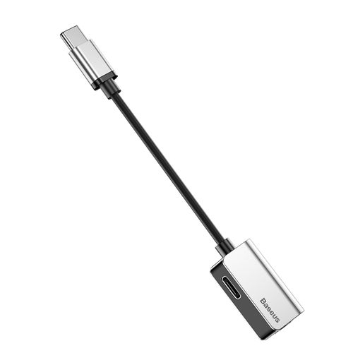 Baseus przejściówka adapter USB Type-C mini jack srebrny na Arena.pl