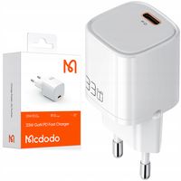 ładowarka do telefonu mcdodo nano gan, usb-c pd qc - 33w ch-0080