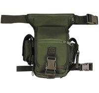 Saszetka biodrowa z mocowaniem na udo oliwkowa