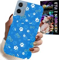 ETUI DO MOTOROLA E15 / G05 - ŁAPKI KOŚCI PIES PATROL WZORY DLA DZIECI