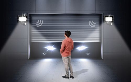 Halogen LED 50W 4500lm Lampa z Czujnik Ruchu Zmierzchu Naświetlacz na Arena.pl