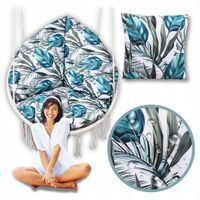 Wodoodporna poduszka ogrodowa okrągła na huśtawkę, fotel, Dzień Matki