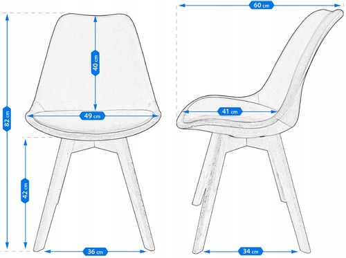 Krzesło BARI brązowe na Arena.pl