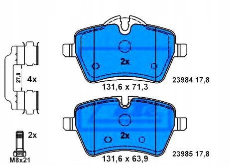 KLOCKI HAM PRZOD MINI COOPER S 06- ATE na Arena.pl