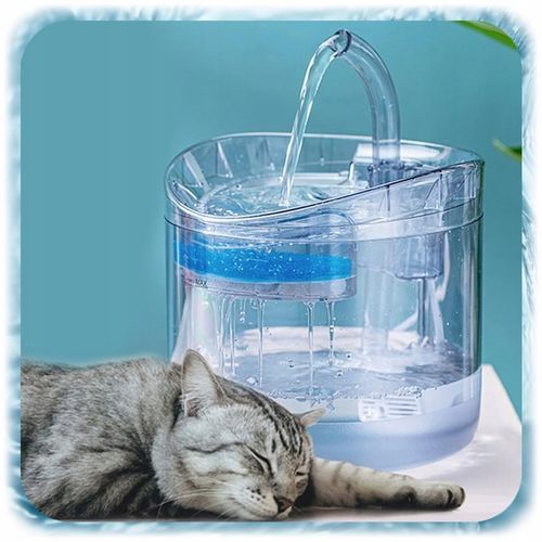 POIDEŁKO FONTANNA DLA KOTA PSA Poidło Automatyczne Miska 1,8L + Filtr na Arena.pl