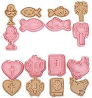 Wykrawacze ze Stemplem PIERWSZA KOMUNIA ŚWIĘTA 8szt