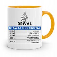 Dla Drwala Rębacza Kubek Żółty Prezent Na Urodziny Z Nadrukiem Ze Zdjęciem