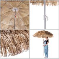 PARASOL OGRODOWY PLAŻOWY HAWAJSKI REGULOWANY SKŁADANY TARAS BALKON 155cm