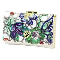 Portfel damski z elementami ze skóry naturalnej Gregorio KL-117