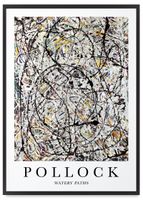 Plakat jackson pollock reprodukcja obraz 61x91 cm w czarnej ramie