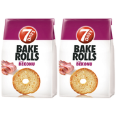 Bake Rools Chrupiące pieczywo o smaku bekonu 150 g x 2 sztuk