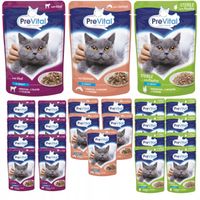 Karma Dla Kota PreVital MIX Smaków Kurczak Łosoś Cielęcina 100g (24