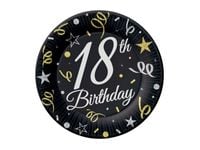 Talerzyki, B&C 18 Birthday, 18 cm, 8 szt.