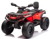 Quad Na Akumulator Can-Am Licencja 4x200W 24V Ekoskóra Koła Eva Czerwony