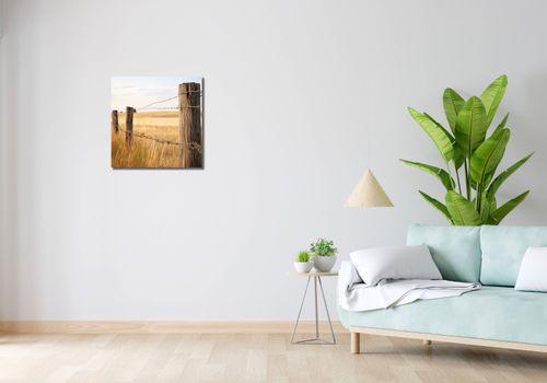 Obraz 50x50cm Płot na Polu na Arena.pl