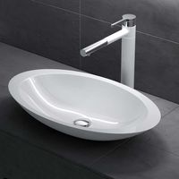 Umywalka nablatowa z konglomeratu 59 x 35 - TULU SWISS MEYER