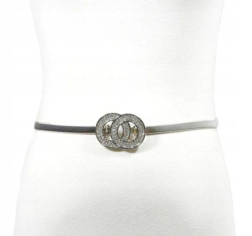 Damski Pasek Kółka Sprężyna Snake Pancerka Metal na Arena.pl