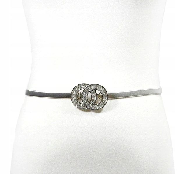 Damski Pasek Kółka Sprężyna Snake Pancerka Metal zdjęcie 4