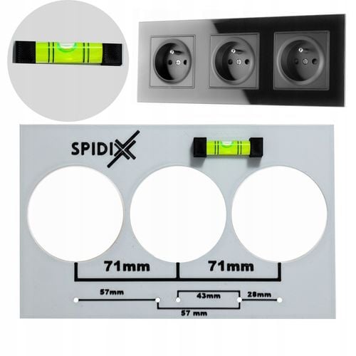 Zestaw szablonów z poziomicami do Geberit/Puszki/Krzywki LIBELLA na Arena.pl