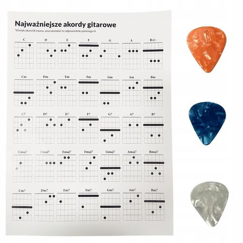 GITARA KLASYCZNA 4/4 DO NAUKI DLA POCZĄTKUJĄCYCH STROIK + KOSTKI + AKORDY na Arena.pl