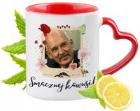 Korwin Kubek Czerwony Z Uszkiem W Kształcie Serca Na Prezent