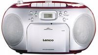 Radiomagnetofon Radio CD FM Lenco SCD-420 Kasety AUX Czerwony