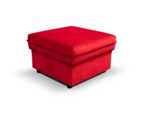 Czerwona Pufa Do Narożnika WILLS DL - Kolory Do Wyboru