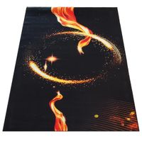 Dywan BLACK and GOLD N 15 60 x 100 cm czarny