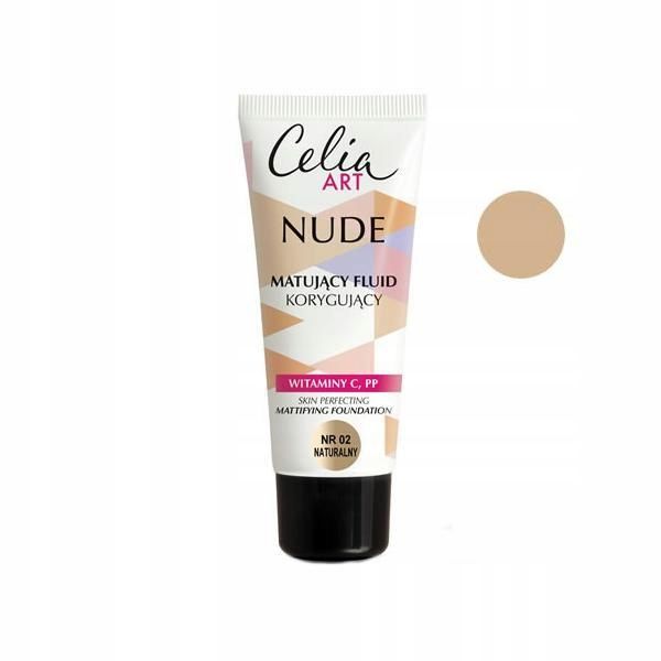 CELIA NUDE fluid matujący nr 02 Naturalny zdjęcie 1